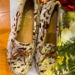 NWOT Fairfax and Favor Cowhide Henley